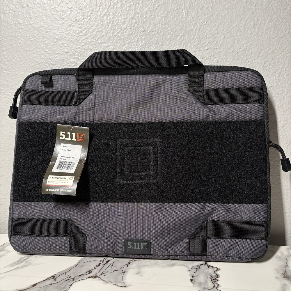 5.11 Tactical Rapid Laptop Case 15" Coal 56580-983 NWT MOLLE Black Gray New